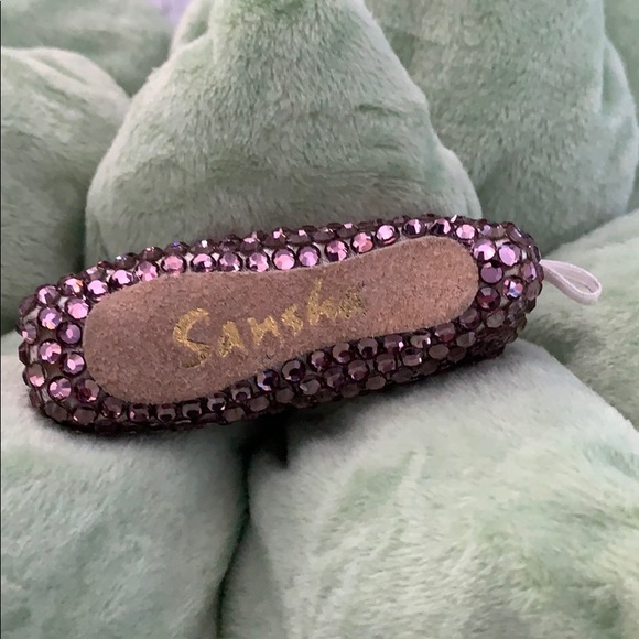 Ballet Pointe Shoe Ornament Antique Pink Swarovski - Picture 10 of 12